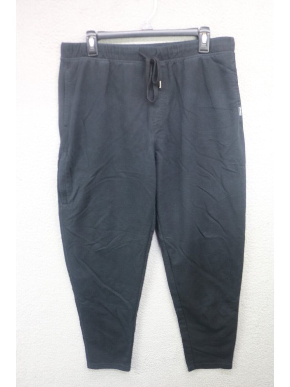 Eddie Bauer Men's Lounge/Pajama Pants-Large-Pockets-Drawstring-Black